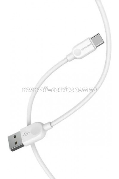 ���� ������ USB 2.0 AM to USB-C 3.0m 2.4A BX14 white BOROFONE (6957531090397)