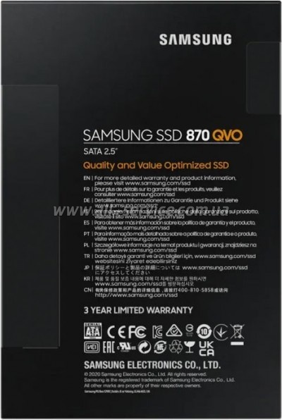 SSD  Samsung 870 QVO 4TB SATAIII 3D NAND QLC (MZ-77Q4T0BW)