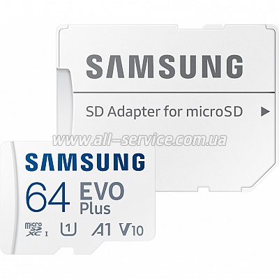   Samsung 64GB microSDXC class 10 EVO PLUS UHS-I (MB-MC64KA/RU)