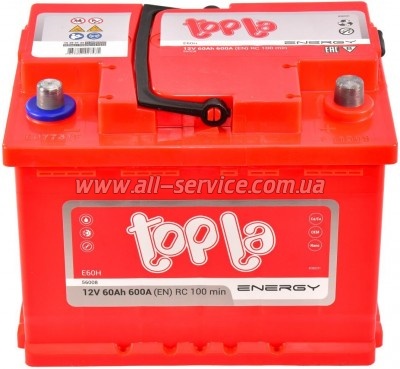 ����������� ������������� Topla 60 Ah/12V Energy Euro (108 060)
