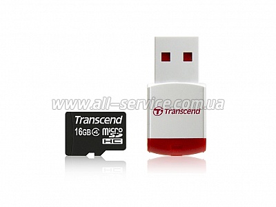   16GB TRANSCEND microSDHC Class 4 (TS16GUSDC4)