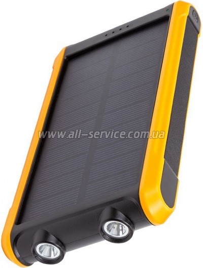   PowerPlant 10000mAh, USB-A*2, + Solar 5.5V-0,2A (PB930494)
