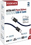 ���� ������ USB-C to USB-C 1.2m Promate (ecoline-cc120.navy)