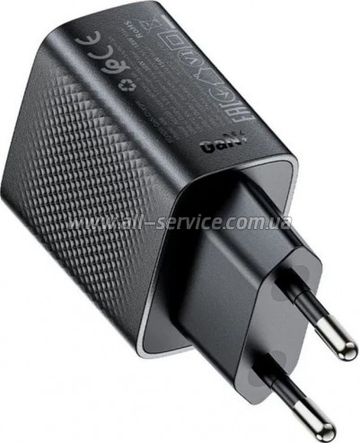 �������� ������� Acefast 2xUSB 30W Gan A98 Black (6974316283263)