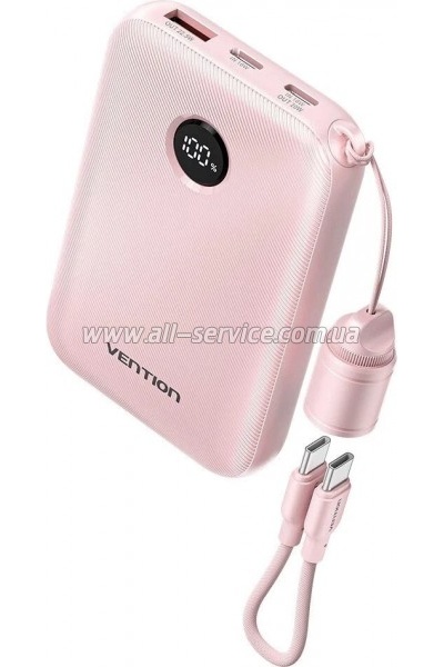 ������� ������������� Vention 10000mAh 22.5W PD Pink (FKAP0-C)