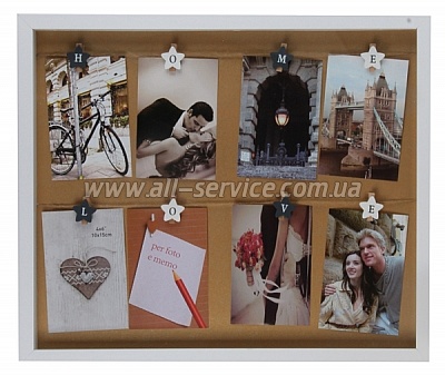 Фоторамка EVG BIN 314652 WHITE/BROWN Collage 8 Фоторамка EVG BIN 314652 WHITE/BROWN Collage 8