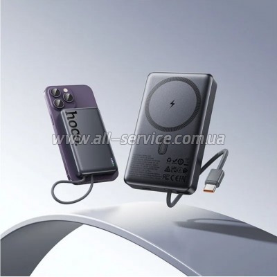 ������� ������������� HOCO 10000mAh Origen Dual PD 20W Magnetic Gray (Q44 / 714983)