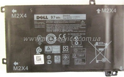 ����������� ��� �������� Dell XPS 15-9560 (long) 6GTPY, 97Wh (8083mAh), 6cell, 11.4V (A47391)