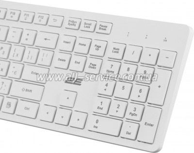  2E KS260 106key Wireless UA White (2E-KS260WWH_UA)