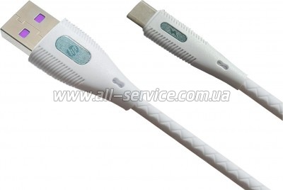 ���� ������ USB 2.0 AM to USB-C 2.0m 3A HP (HP_DHC-TC111-2M)