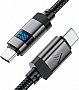 ���� ������ USB-C to USB-C 1.2m 60W digital display C15-03 Black Acefast (6974316283720)
