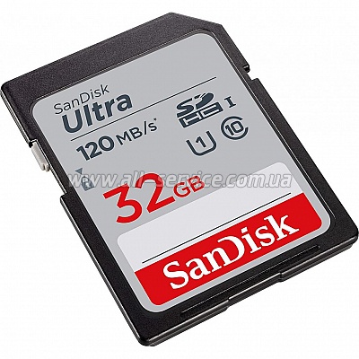   SanDisk 32GB SDHC C10 UHS-I R120MB/s Ultra (SDSDUN4-032G-GN6IN)