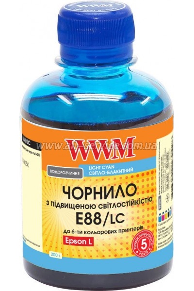  WWM Epson 108/ Epson L8050/ L18050 200 Light Cyan  (E88/LC)