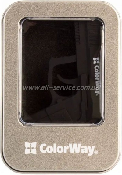 e ColorWay Pistol 32GB 3.0 Black (CW-USBPL32)