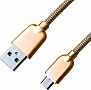 ���� ������ USB 2.0 AM to Micro 5P 1.0m 1.5A, Gold Grand-X (MM02G)
