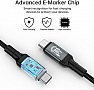 ���� ������ USB-C to USB-C 1.2m USB4.0 Gen3 240W Choetech (XCC-1040-GY)