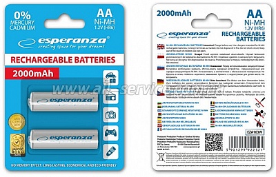  ESPERANZA Ni-MH AA 2000 mAh (EZA103W)