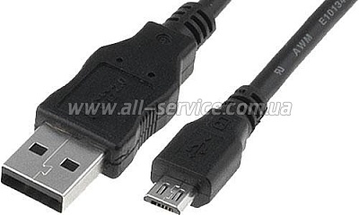   USB 2.0 AM to Micro 5P 1.8m Digitus (AK-300127-018-S)
