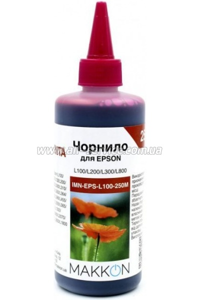 Чернила Makkon Epson L100/ L200/ L300/ L800 250 мл magenta (IMN-EPS-L100-250M) Чернила Makkon Epson L100/ L200/ L300/ L800 250 мл magenta (IMN-EPS-L100-250M)