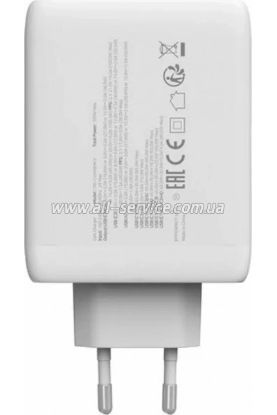 �������� ������� Canyon CU100ACC GaN 100W 3xPD 1xQC EU White (CNS-CUW100ACC)