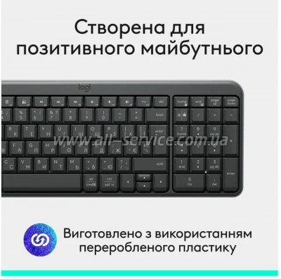  Logitech K250 Bluetooth/Wireless UA Graphite (920-013822)