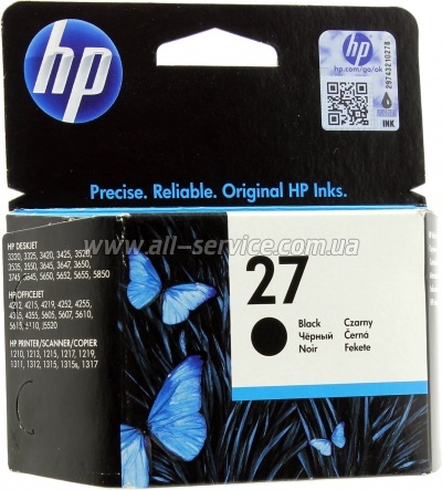 �������� HP �27 DJ332x/ 342x black C8727AE