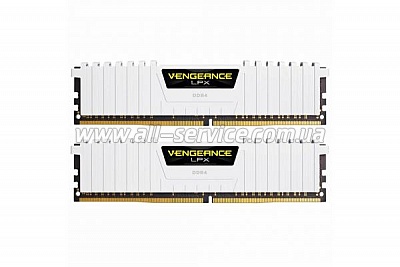  16GB CORSAIR Vengeance LPX White DDR4 3000Mhz 2x8GB (CMK16GX4M2B3000C15W)