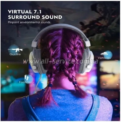 �������� Fifine H6 RGB 7.1 White (H6W)