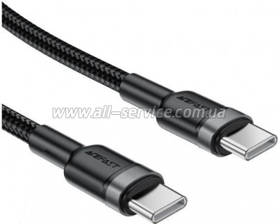 ���� ������ USB-C to USB-C 1.2m PD 60W black Acefast (6974316285137)
