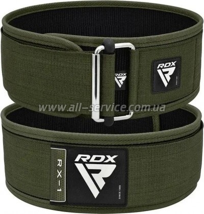   RDX RX1 Weight Lifting Belt Army Green XL (WBS-RX1AG-XL)