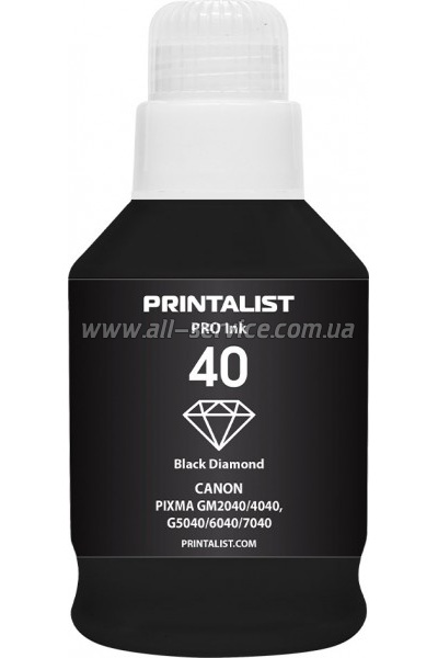  PRINTALIST GI-40 Canon G5040/ G6040 190 Black Pigmented (PL40BP)