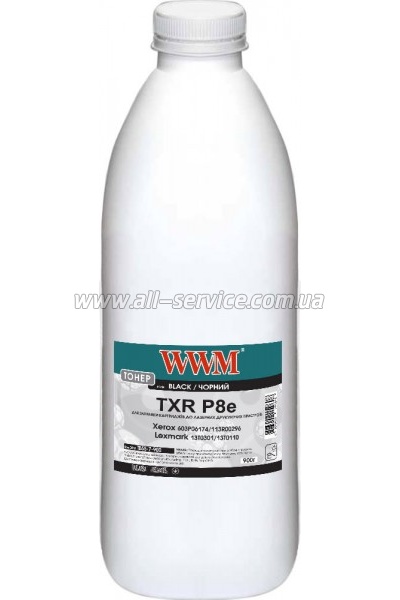 Тонер WWM Xerox P8e/ Optra E310 бутль 900г (TB55-7-900) Тонер WWM Xerox P8e/ Optra E310 бутль 900г (TB55-7-900)