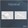 ���� ������ USB-C to USB-C 2.0m USB 2.0 60W silicone white Digitus (AK-300341-020-W)