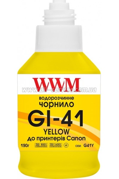  WWM GI-41 Canon Pixma G2420/ 3420 140 Yellow (G41Y)