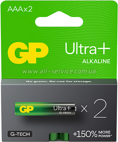  Gp AAA LR03 Ultra Plus Alcaline * 2 (24AUP21-SB2 / 4891199218163)
