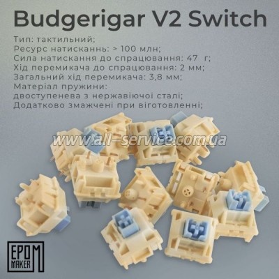  Epomaker EK68 65 Budgerigar V2 Switch Hot-Swap RGB Wireless/Bluetooth/USB UA Black (EK68-B-BV2)