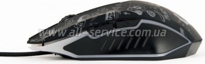  Gembird MUS-6B-GRAFIX-01 USB Black (MUS-6B-GRAFIX-01)