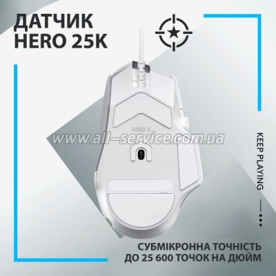  Logitech G502 X USB White (910-006146)