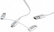   USB 2.0 AM to Lightning/ Micro/ Type-C 1.0m Cablexpert (CC-USB2-AMLM32-1M-W)
