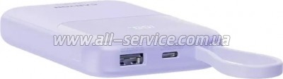  Canyon 10000mAh OnPower 101 PD/22.5W built-in cable Purple (CNS-CPB101PU)