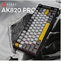  Ajazz AK820 Pro Flying Fish Switch Purple RGB USB/Wireless/Bluetooth UA Purple (AK820PRO-FF-PWB)