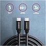 ���� ������ USB-C to USB-C 2.0m v3.2 Gen 1 PD 60W 3A black AXAGON (BUCM3-CM20AB)