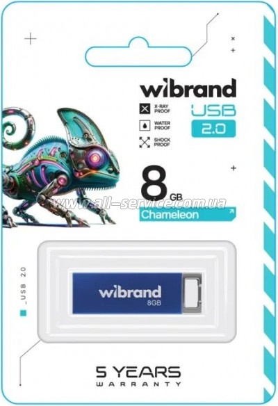  Wibrand 8GB Chameleon Blue USB 2.0 (WI2.0/CH8U6U)