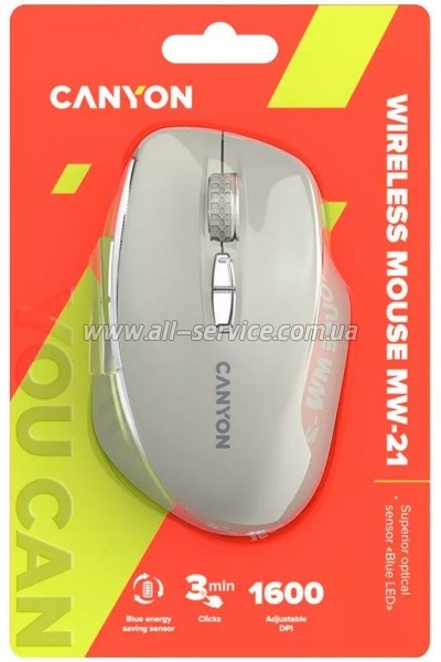 ����� Canyon MW-21 Blue LED Cosmic Latte (CNS-CMSW21CL)