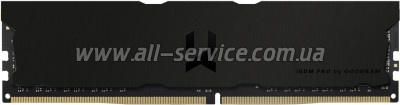     DDR4 16GB (2x8GB) 3600 MHz Iridium Pro Deep Black Goodram (IRP-K3600D4V64L18S/16GDC)