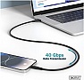 ���� ������ USB-C to USB-C 1.0m USB 4.0 Gen3 40G 240W 8K silicone black Digitus (AK-300344-010-S)