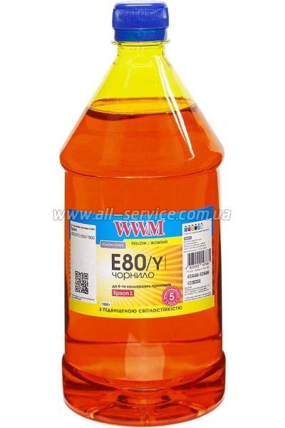  WWM 1000 Epson L800 Yellow     (E80/Y-4)