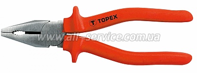 Клещи зажимные TOPEX 180 мм, 1000 В (32D511) Клещи зажимные TOPEX 180 мм, 1000 В (32D511)