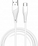 Дата кабель USB 2.0 AM to USB-C 1.0m 2.4A X196 white WUW (6972573335589) Дата кабель USB 2.0 AM to USB-C 1.0m 2.4A X196 white WUW (6972573335589)