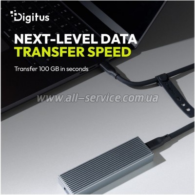 ���� ������ USB-C to USB-C 1.0m USB4 2.0 80G 240W 16K silicone black Digitus (AK-300350-010-S)